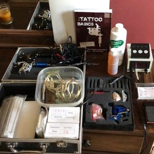 A lot of Tattoo equipment